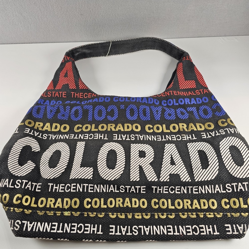 Robin Ruth Colorado Hobo Shoulder Bag Black Multicolor Cotton Centennial State
